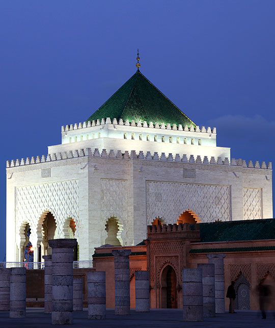 The Mausoleum of Mohammed V.