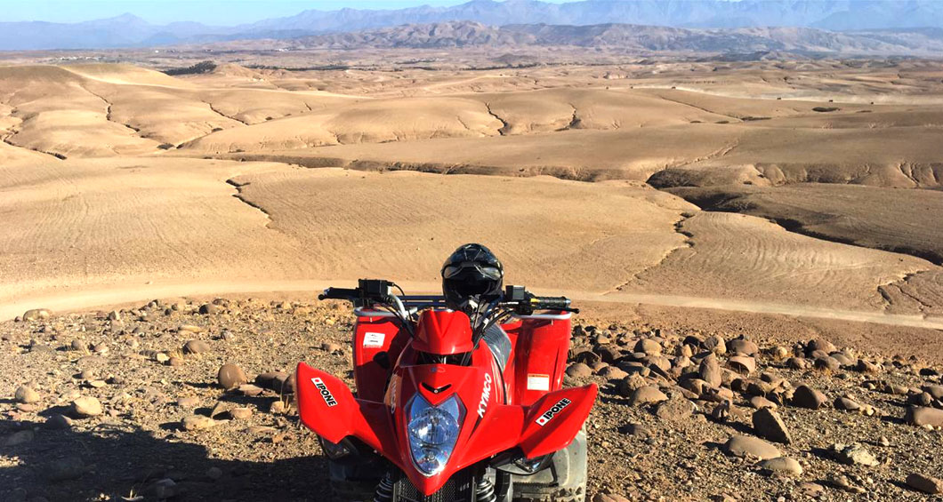 Quad biking in de Agafay-woestijn 