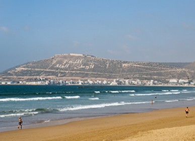 beach and sun in agadir tourism in morocco