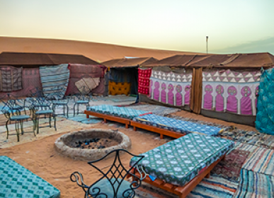Tents and bivouacs in the Moroccan Sahara culture nomodic tourism