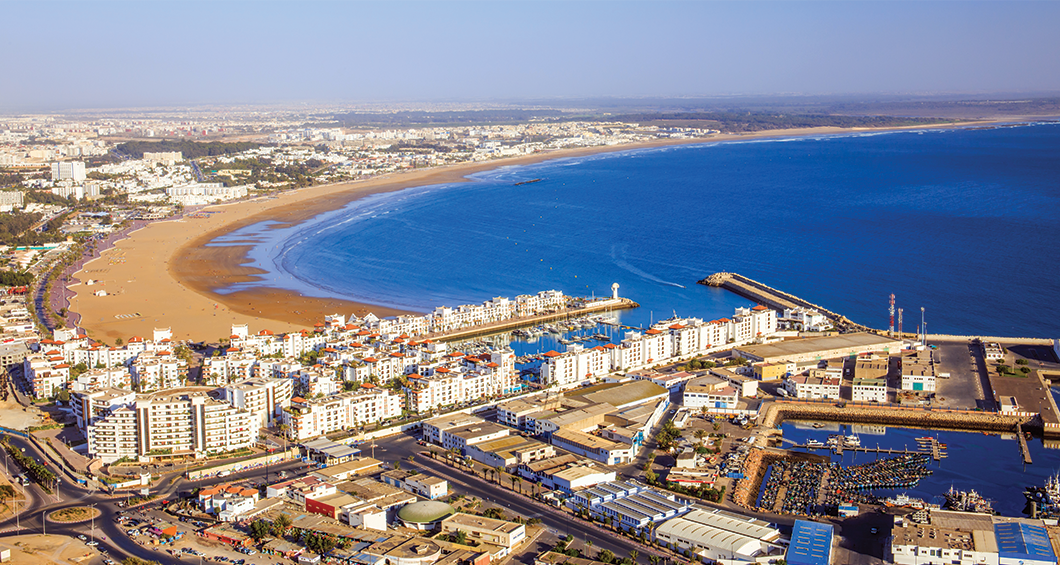 Panorama över Agadir