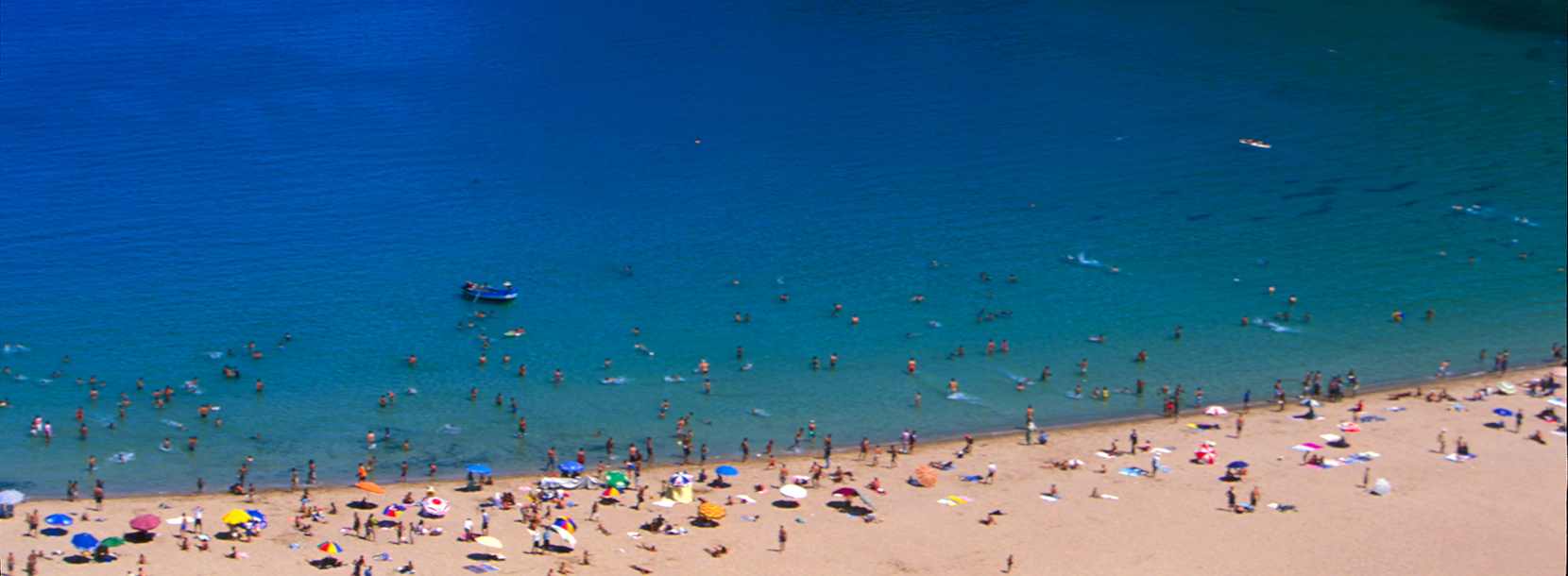 al hoceaima city beach in the summer tourism in morocco
