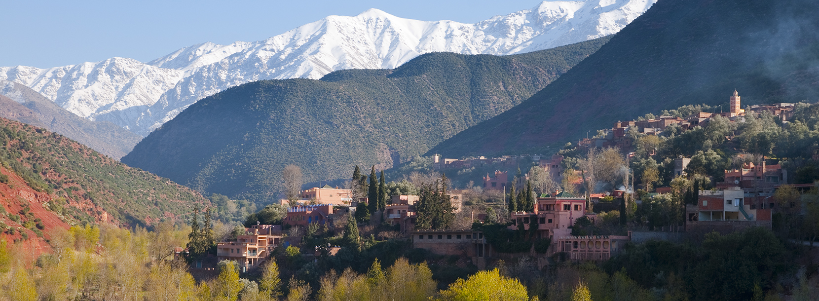 Les montagnes de l'Atlas à Marrakech